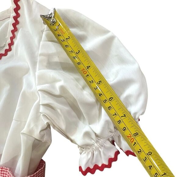 VTG 60s Dress Handmade Cottage Prairie Peasant Square Dance Western Girl’s SZ 6 - Picture 14 of 16